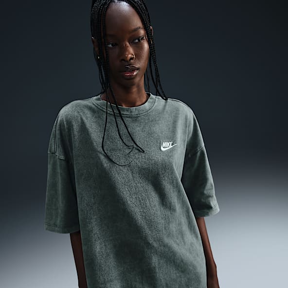 Womens Green Tops T Shirts. Nike